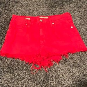 High rise shortie shorts from lucky brand